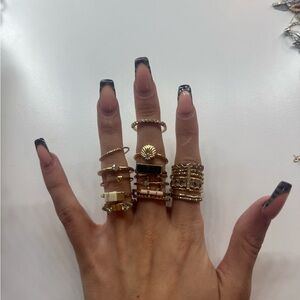 Gold-Tone Ring Set